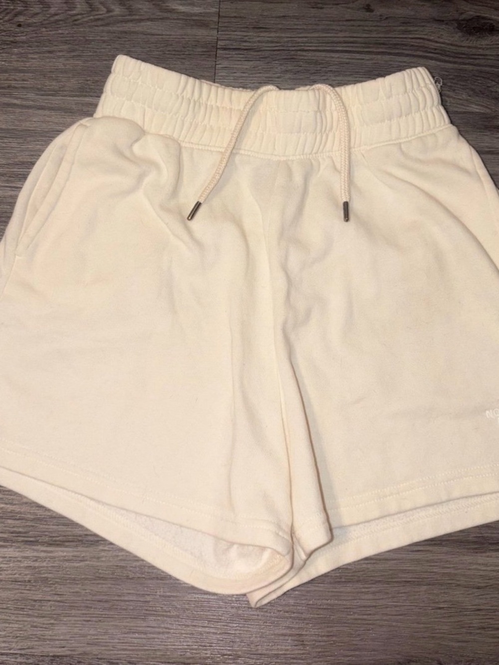 The North Face Cream Elastic Waist Lounge Shorts